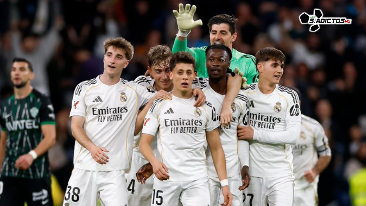 Real Madrid golea 4-1 al Elche con un gol histórico de Arda Güler desde 60 metros y otra joya de Fede Valverde. Los blancos acechan el liderato.