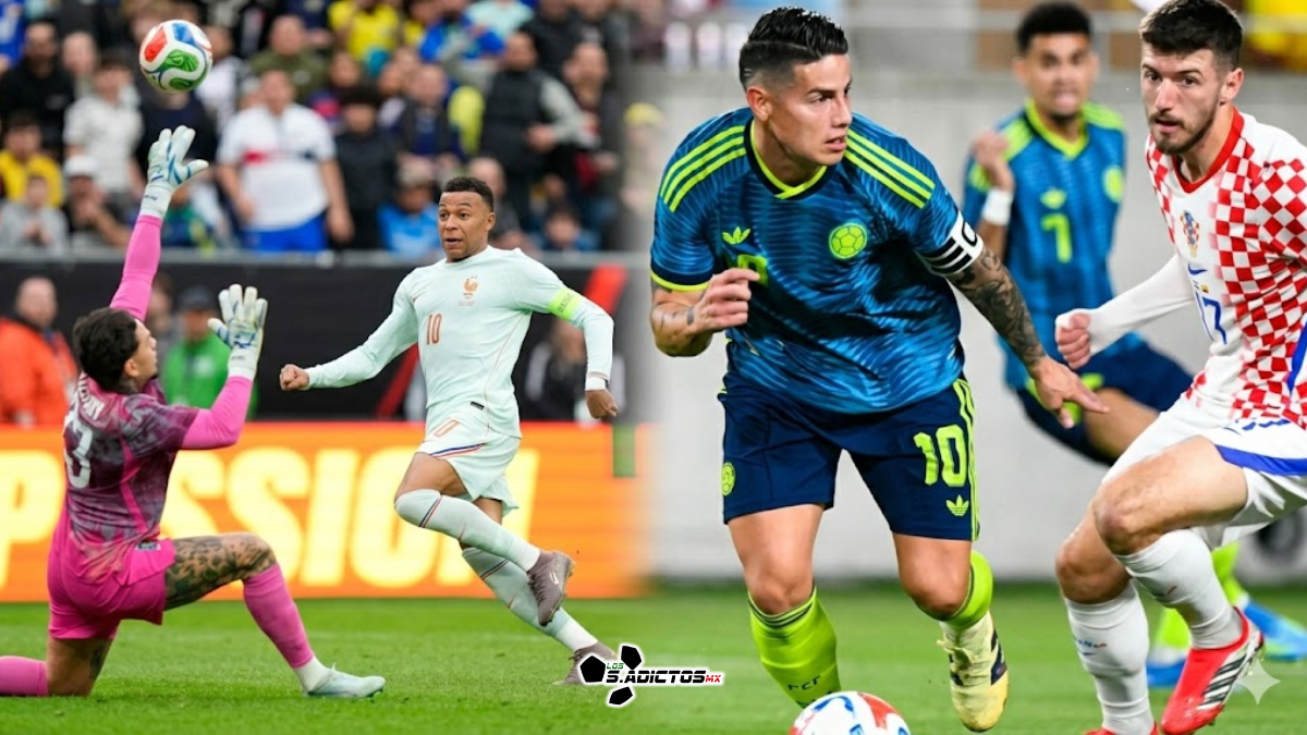 Francia derrotó 2-1 a Brasil con gol de Mbappé, mientras Colombia perdió 2-1 ante Croacia en amistosos de preparación para el Mundial 2026