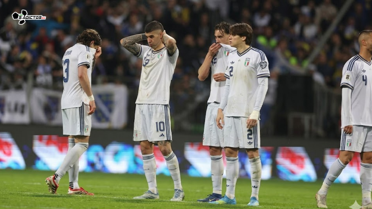 Italia pierde en penales ante Bosnia y queda fuera del Mundial 2026. Es la tercera vez consecutiva que el tetracampeón falla en el repechaje.