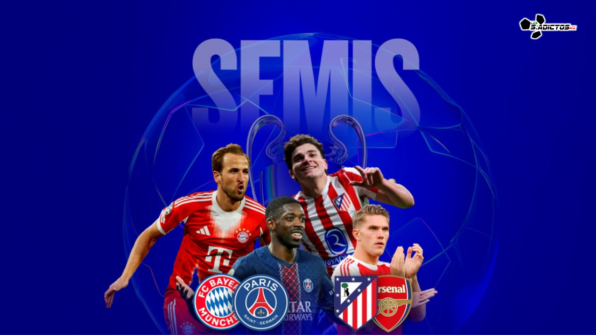 Horarios y fechas oficiales de las semifinales de la Champions League 2026. PSG vs Bayern y Arsenal vs Atlético.
