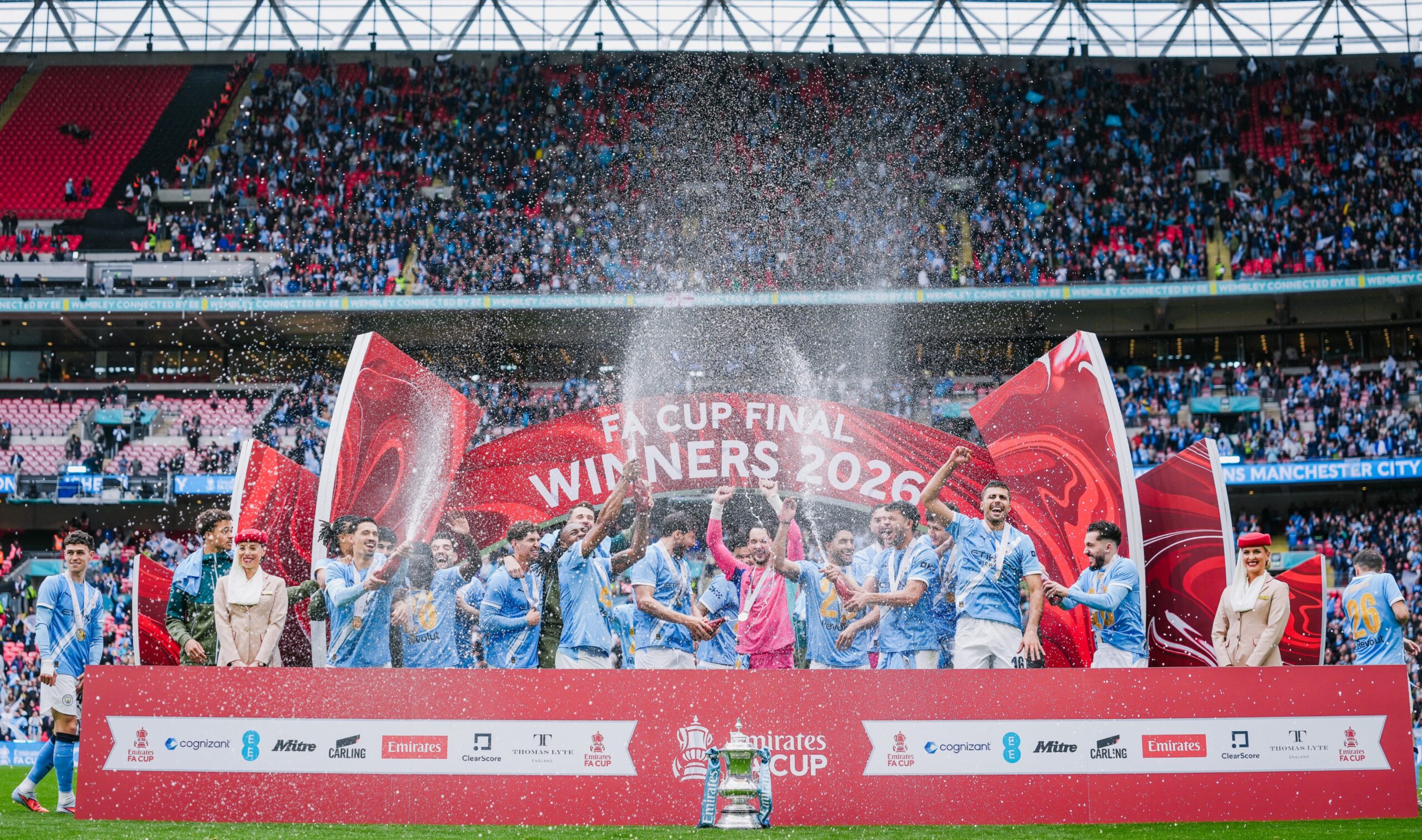 ¡Manchester City campeón de la FA Cup! Con un golazo de taco de Semenyo